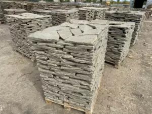 песчаник плитняк галтованный серый зеленый